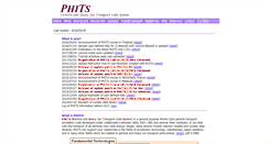 Desktop Screenshot of phits.jaea.go.jp